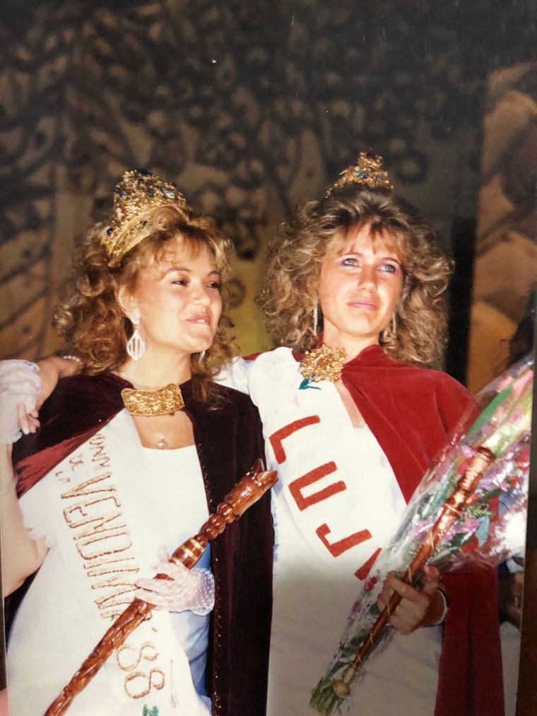 Marcela Gaua y Claudia Viademonte, año 1989. Marcela Gaua y Claudia Viademonte, año 1989.