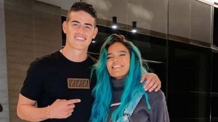 James Rodríguez, Karol G, Romance Fuente: Instagram James Rodríguez