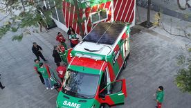 Varias unidades del SAME están trabajando en la zona para asistir a las víctimas. 