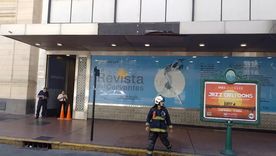 Temblores en el décimo piso de un edificio anexo al Teatro Cervantes motivó la evacuación de casi 150 personas. Foto: SAME Temblores en el décimo piso de un edificio anexo al Teatro Cervantes motivó la evacuación de casi 150 personas. Foto: SAME