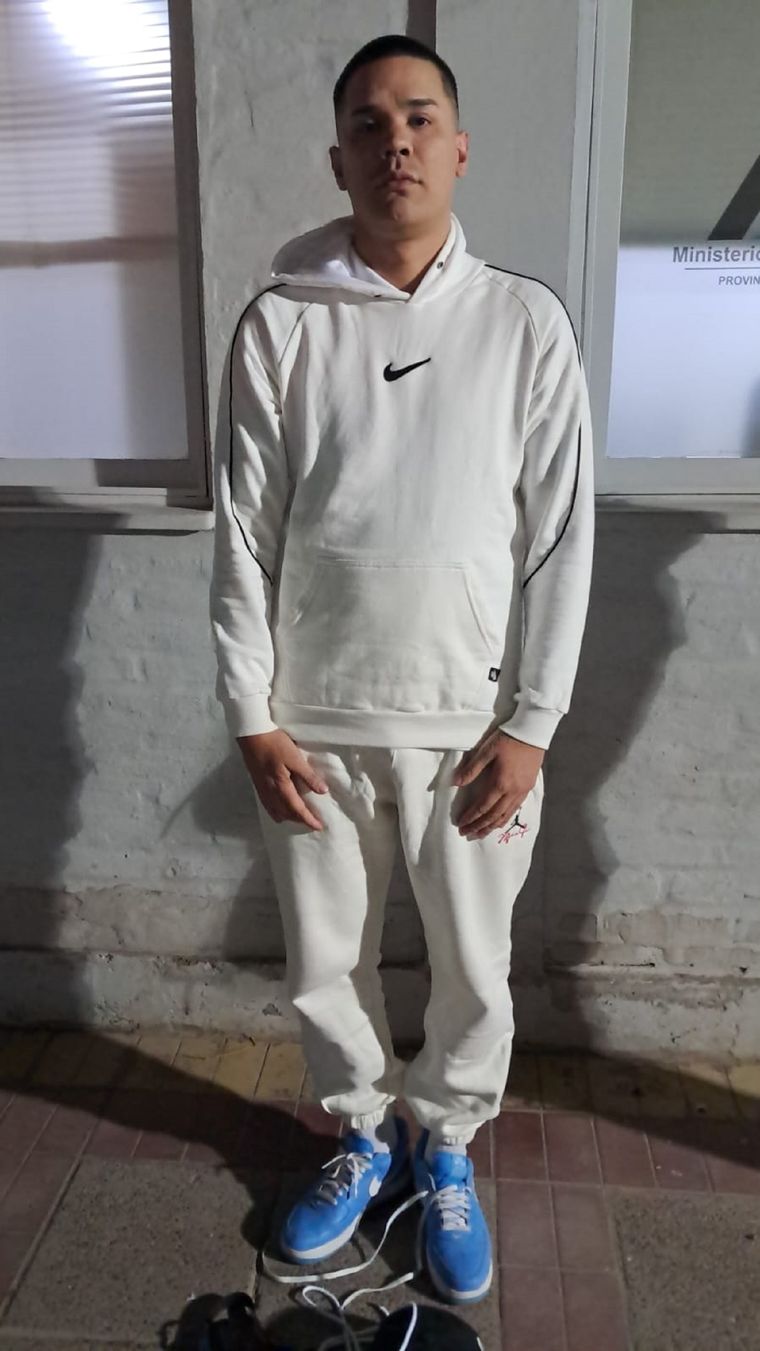 El cantante conocido como Tirri La Roca, uno de los organizadores de la caravana de motos en Mendoza, fue detenido Foto: Ministerio de Seguridad de Mendoza