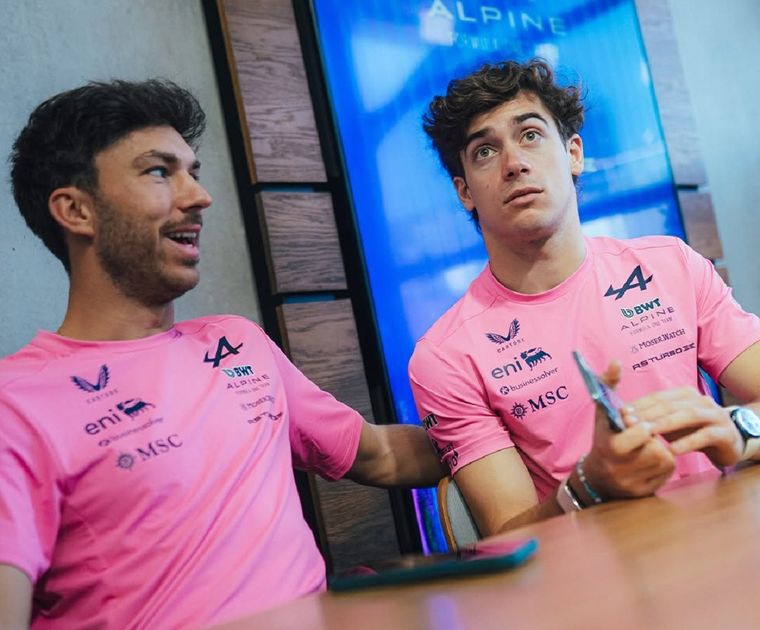 Pierre Gasly siguió de cerca el evento de Franco Colapinto en Buenos Aires.