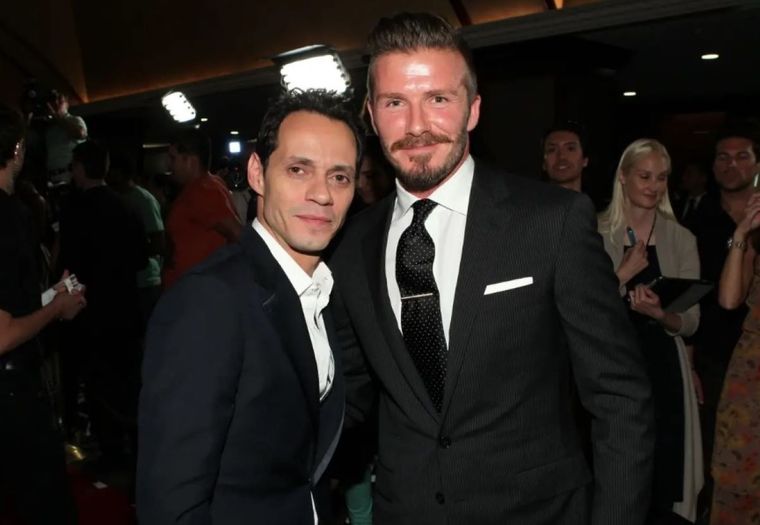 Marc Anthony comparte una imagen entrañable de su amigo David Beckham Foto: Marc Anthony / Instagram