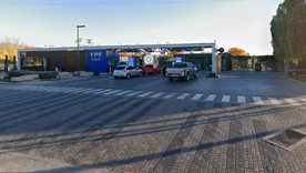 La estación de servicio robada este lunes en Luján de Cuyo.