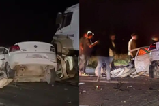 El accidente ocurrió en la madrugada del domingo en la Ruta 3, a la altura del kilómetro 424.