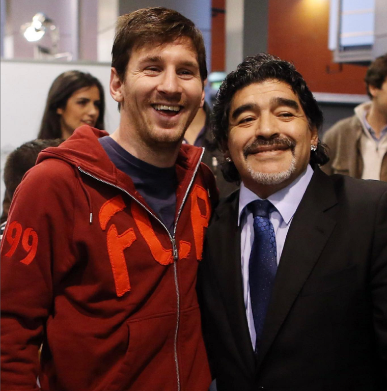 Lionel Messi mide dos centímetros más que lo que medía Diego Maradona. Foto: IG Lionel Messi