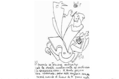 MDZol | El mundo se tornará antojadizo ante la careta astronauta, se inclinarán y la reverencia será. El hombre pájaro será admirado, pero esta ceguera desaparecerá cuando el trueno de la guerra asole las comarcas del mundo. (1939)