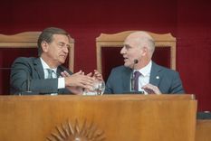 El gobernador Rodolfo Suarez y Dalmiro Garay. Foto: Prensa Gobierno de Mendoza