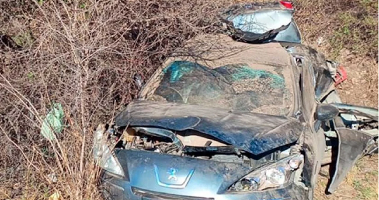 Así quedó el vehículo tras el accidente Foto: Policía de Córdoba