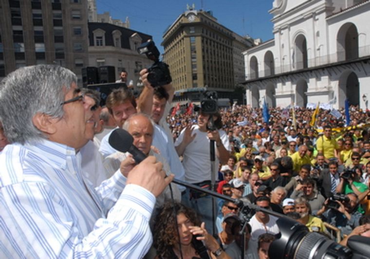 El secretario general de la Confederación General del Trabajo, Hugo Moyano. Foto: NA