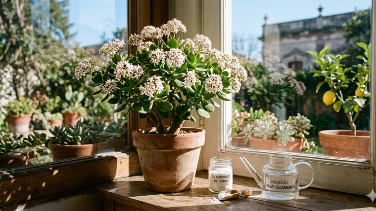 Es posible hacer florecer la planta. Fuente: IA Gemini.
