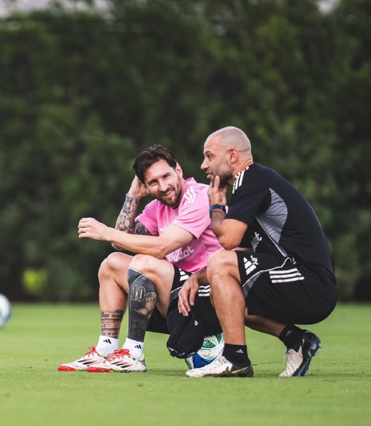 Mascherano habló sobre la situación de Messi. Foto: Prensa Inter Miami CF