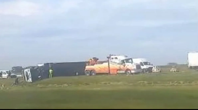 Una de las imágenes del accidente. Foto: captura de video.