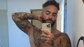 Maluma, recién levantado. Foto: Instagram.