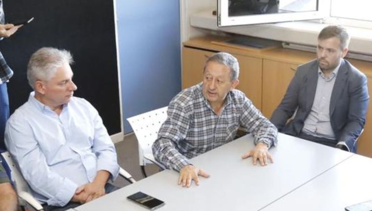 Emilio Guiñazú, Celso Jaque y Jerónimo Shantal Foto: Gobierno de Mendoza