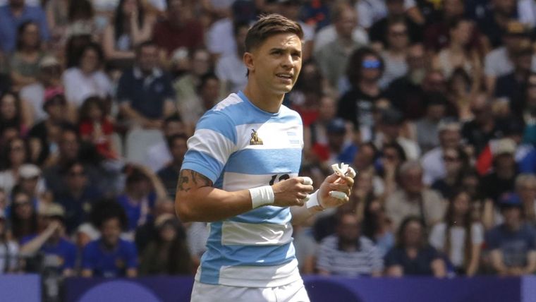 Monetta calentó la previa del duelo de cuartos de final. Foto: @lospumas7arg