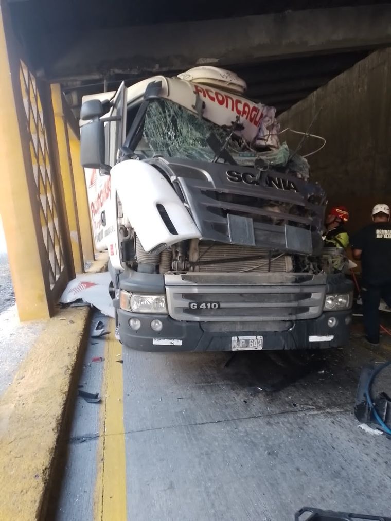 El accidente se dio del lado chileno, dentro del cobertizo Caracoles. Foto: Gentileza.