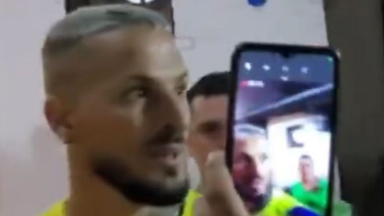 La mirada de Benedetto lo dice todo. Foto: Captura Video