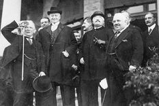El británico David Lloyd George, el francés Alexandre Millerand y el italiano Francesco Nitti lideraron la Conferencia de San Remo, en la que se oficializó el reparto de Medio Oriente. Foto: GETTY IMAGES