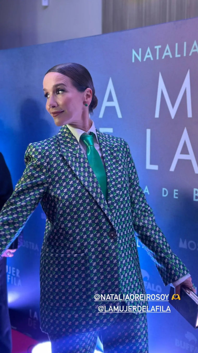 La actriz apostó por un sastre andrógino y deslumbró en el estreno. La actriz apostó por un sastre andrógino y deslumbró en el estreno.