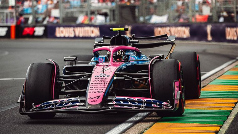Gasly y un pequeño despiste en Imola. Foto: NA