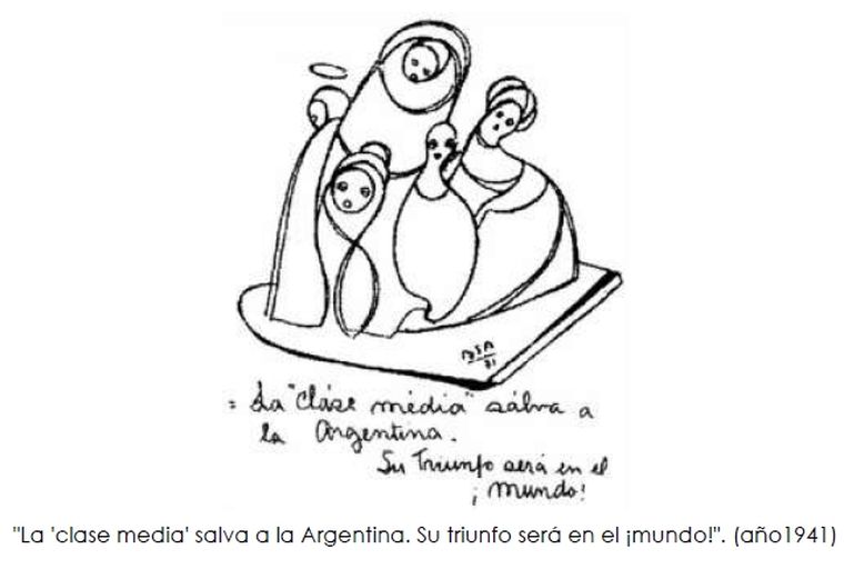 La clase media salva a la Argentina. Su triunfo será en el ¡mundo!. Escrita en 1941
