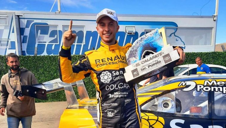 Tobías Martínez festejó en El Calafate Foto: Campeones