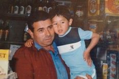 Javier junto a su papá  del corazón, Coco. Foto: Gentileza.