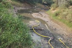 El río Tragadero, el lugar donde habrían tirado los restos de Cecilia Foto: Gentileza