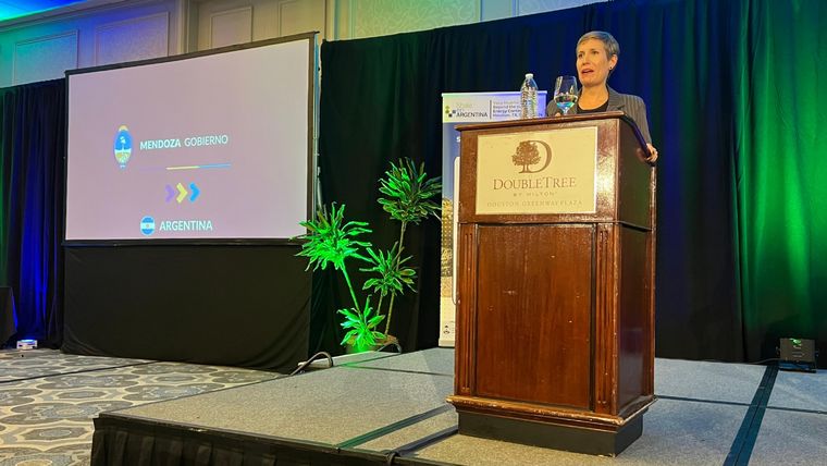 La ministra Jimena Latorre viajó a Estados Unidos. Foto: Prensa Gobierno de Mendoza
