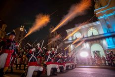 Día del Ejército Patricios durante el relevo de guardia del Cabildo el último 23 de mayo Foto: Ejército Argentino