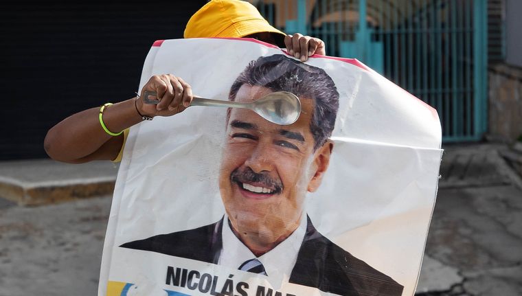 Siguen las protestas contra Nicolás Maduro. Foto: EFE