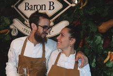 Florencia Lafalla y Emanuel Yáñez García, ganadores de la quinta edición del “Prix de Baron B – Édition Cuisine”. Foto: Gentileza