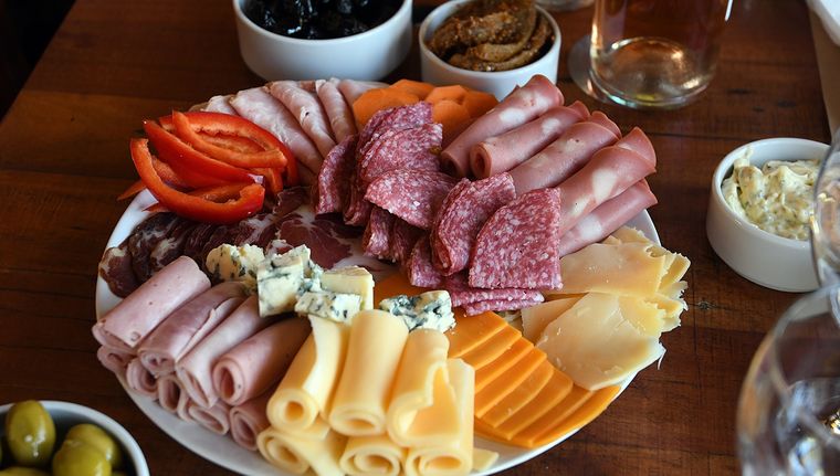 El pueblo con productos regionales.&nbsp;