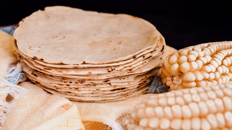 Las tortillas de maíz son un tradicional alimento de la gastronomía mexicana Foto: Shutterstock