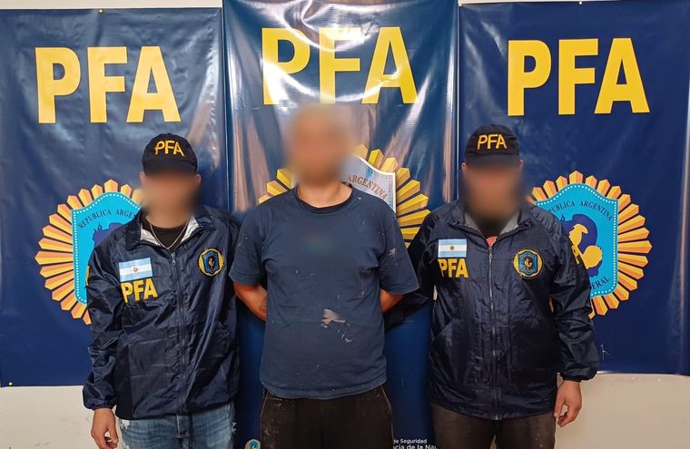 El acusado. Foto: Policía Federal.