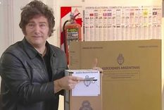 El presidente Javier Milei emitió su voto en la UTN. El presidente Javier Milei emitió su voto en la UTN.