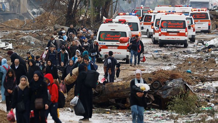 La tregua provocó que miles volvieran a sus hogares en Gaza. Foto: NA