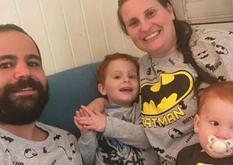 La familia Bibas fue secuestrada el 7 de octubre Foto: Télam