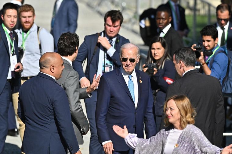 Joe Biden no estuvo en la foto de los líderes. Foto: EFE