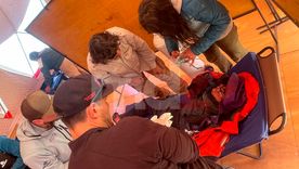 Así atendieron al andinista japonés que se cayó en el Aconcagua.