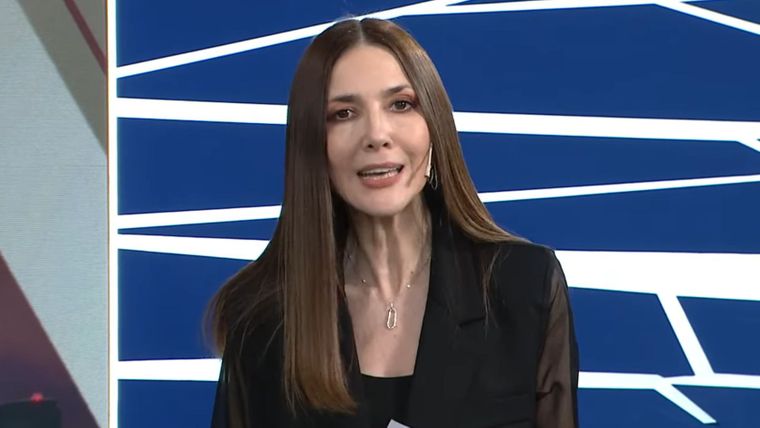 Cristina Pérez y un indicador que podría ilusionar a Javier Milei en la previa de las elecciones. Foto: captura de video LN+.