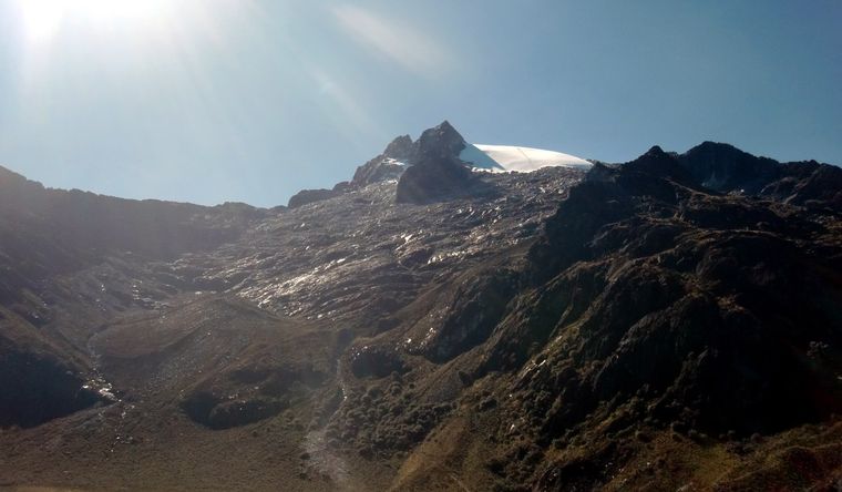 El glaciar Humboldt, poco antes de desaparecer.