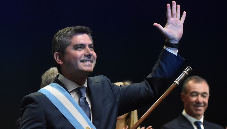 El gobernador de San Juan, Marcelo Orrego, participó de la asunción de Donald Trump como 47 presidente de los Estados Unidos. Foto: Télam