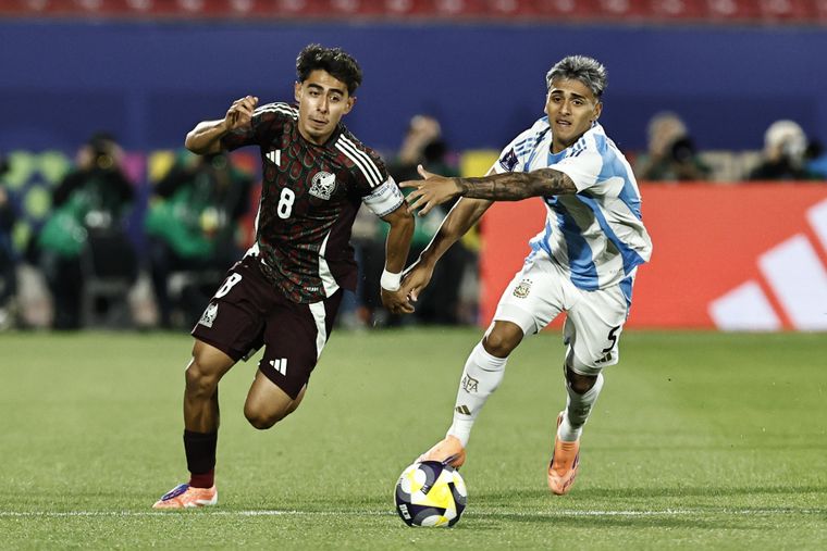 La Selección argentina Sub 20 venció a México en el Estadio Nacional de Chile.