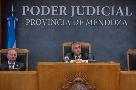 El gobernador Alfredo Cornejo en el inicio del año judicial Foto: Gobierno El gobernador Alfredo Cornejo en el inicio del año judicial Foto: Gobierno