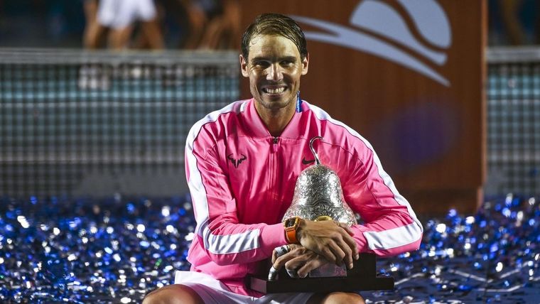 Rafael Nadal, último ganador del certamen mexicano.