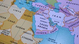 Mapa de Oriente Medio con Irán como punto central del conflicto, mientras Estados Unidos analiza nuevas alianzas y apoyos en la región. Mapa de Oriente Medio con Irán como punto central del conflicto, mientras Estados Unidos analiza nuevas alianzas y apoyos en la región.