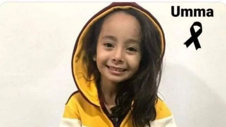 Umma de 9 años, fue asesinada en un intento de robo. Foto: Gentileza