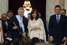 El presidente y la vicepresidenta, enfrentados en Santa Fe. Foto: TELAM El presidente y la vicepresidenta, enfrentados en Santa Fe. Foto: TELAM